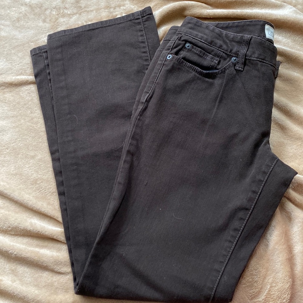 Brown LOFT slim boot jeans. Size 6